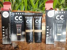 2 x LORAC CC CREAM Color Correcting Cream 6in1 Tinted Makeup MEDIUM 0.21 oz MINI