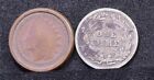 🔥 Antique Indian Penny Expanded Shell Fits Over 1908 Silver Dime - Coin Magic