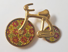 Tricycle Lapel Pin/Brooch Vintage Costume Jewelry Trike Bike Bicycle