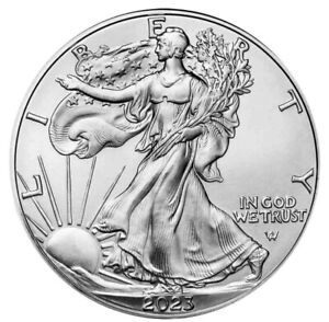 (3) 2023 1 oz American SILVER Eagle Coins (BU) .999 Fine, Free Daily Shippin!