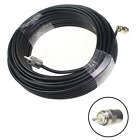 100FT RG8X COAX COAXIAL UHF/PL259 CONNECTOR AMATEUR CB RADIO ANTENNA CABLE BLACK