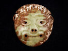 New ListingOld Nephrite Jade Stone Carved Scultpure Ancient Warrior Face Mask #10312306