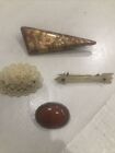 Lot Of 4 Vintage Art Deco Brooches