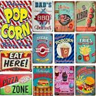 Backyard Grill Metal Tin Sign Party Wall Painting Plaque Vintage Dad's BBQ Retro