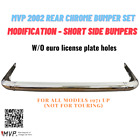 MVP BMW 2002 Rear Chrome Bumper, Short Bumpers up to 71', Modification (For: BMW 2002)