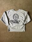 Vintage 1980s Champion Reverse Weave University of Virginia Sweatshirt Gray XL