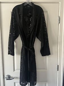 TORRID BLACK LACE TRENCH COAT COVER UP - NWT - 5X