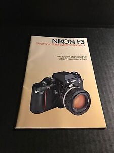 Rare Retro Vintage Nikon F3 35mm SLR Film Camera - Genuine Brochure