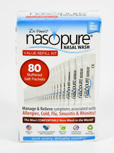Nasopure NASAL WASH System 80 sinus rinse Packets REFILL value size 06/2026