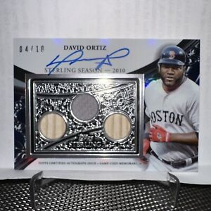 New Listing2023 Topps Sterling David Ortiz On-card Jersey / Auto #ed /10