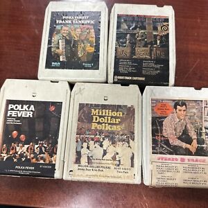6 POLKA 8 Track Tapes Jimmy Sturr & Yankovic Played Through
