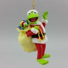 Muppets Kermit Robin Christmas Ornament Flocked Frog from Disney NWOP 3 inch