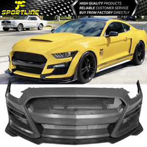 Fits 15-17 Ford Mustang GT500 Style Front Bumper Cover Replacement PP