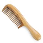 Onedor Handmade 100% Natural Green Sandalwood Detangler Wooden Wide Tooth Combs