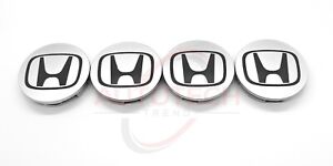 Set of 4 Honda Silver Wheel Rim Center Caps Logo 69MM/2.75 (For: Honda)