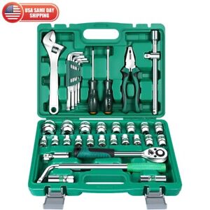 40piece Household Tools Kit Small Basic Home Tool Set With Plastic Toolbox Great