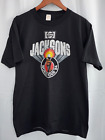 Vintage 80s JACKSONS World Tour 1984  T Shirt Concert Band Michael Tag size L