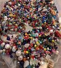 10oz Random Mix Lot Loose Gemstone Beads Wire Soup Destash Jewelry Craft Supply