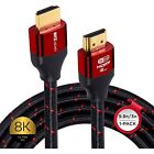 RitzGear 9.8 ft. 8K HDMI Cable, High Speed 48 Gbps HDMI to HDMI Cable, 1-Pack