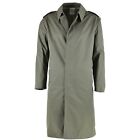 French Military O.D. Green Rain Coat/Trench Coat, S to XL, NOS cd, free shipping