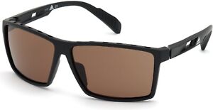 Adidas Sport SP0010 matte black brown lenses 02E Sunglasses