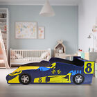 F1 Racing Car Bed,Toddler Race Car Bed in Blue,Child Bedroom bed NEW,Twin Size