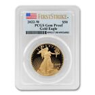 2022-W $50 Gold Eagle PCGS GEMPR First Strike 1oz American Proof coin