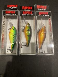 Rapala Shad Rap 5 Lot Of 3 See Photos For Colors