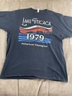 Lake Titicaca Shirt Adult 2xl Black 1979 Motorboat Champion Graphic print Mens