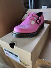 Dr. Martens 8065 Virginia Leather Mary Jane Shoes Loafers Thrift Pink Sz 8