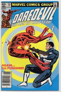 DAREDEVIL #183 - Marvel Comics (1982) 1st Punisher Vs Daredevil - Newsstand