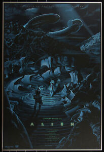 Alien (Metal Variant) by Laurent Durieux 49/50 Screen Print Movie Art Poster