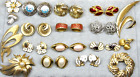 Vintage HIGH END TRIFARI Jewelry Lot -ALL TRIFARI Signed BROOCHES EARRINGS 18pcs