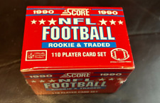 1990 SCORE ROOKIE & TRADED NFL FOOTBALL FACTORY SEALED 110 COMPLETE SET