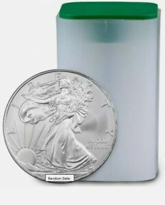 American Silver Eagle Roll Uncirculated Back Date (20 Coins) 1 OZ 1986-2022
