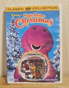 Barney DVD Barneys Night Before Christmas Kids Singalong Vintage