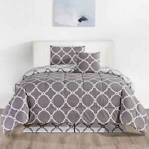 5 Piece Comforter Set Duvet Insert Ultra Soft Microfiber Reversible Comforters