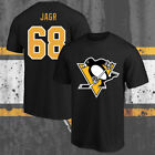 SALE!!_ Jaromir Jagr #68 Pittsburgh Penguins Name & Number T Shirt Size S-5XL