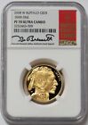 2008 W GOLD $25 PROOF BUFFALO BRESSETT SIGNED 1/2 OZ NGC PF 70 UC RED BOOK LABEL