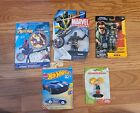 Set of 5 boys toys (Spiderman decoder, Ruck, Arnold, Ronin, Hot Wheels Corvette)