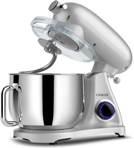COOKLEE Stand Mixer, 800W 8.5-Qt. Kitchen Mixer with Dishwasher-Safe Dough Hooks
