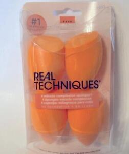 Real Techniques 💐 4 Miracle Complexion Sponges 💐 makeup tool set 91553 blender