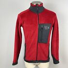 Mountain Hardwear mens S Small red gray Polartec High Loft Monkey Fleece jacket