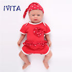 IVITA 18'' Silicone Reborn Doll Lifelike Newborn Baby Girl Can Take Pacifier Toy