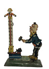 Antique Tin Litho German D.R.G.M. GELY Toy Carnival Clown Strong Man- Working