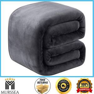Thick Heavy Winter Warm Soft Mink Queen Size Fleece Blanket - 90
