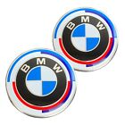 2pcs Roundel Front Hood + Rear Trunk Lid Emblem 82 mm for BMW Anniversary Badge (For: 2021 BMW X5 M50i Sport Utility 4-Door 4.4L)