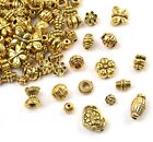 20 Spacer Beads Antique Gold Findings Assorted Lot Jewelry Making Mix