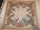 Vintage Floral Tablecloth Card Table Size 48