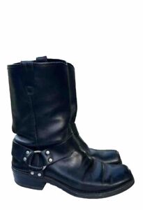 Dingo Boots Mens Motorcycle Riding Leather Harness Black Size 11 D DI19057